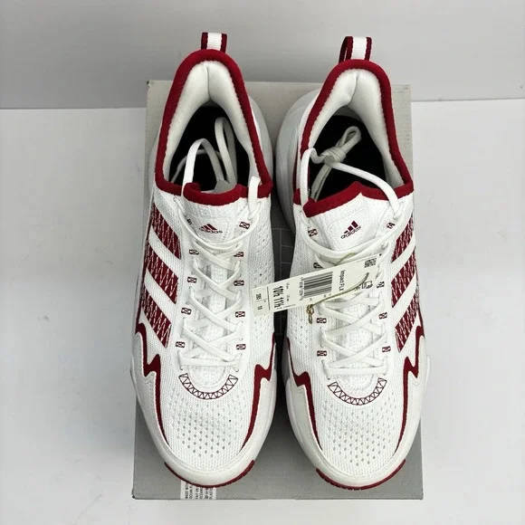 Adidas Impact FLX Men's US 10.5/Women's 11.5 White/Red Training Athletic Sneaker